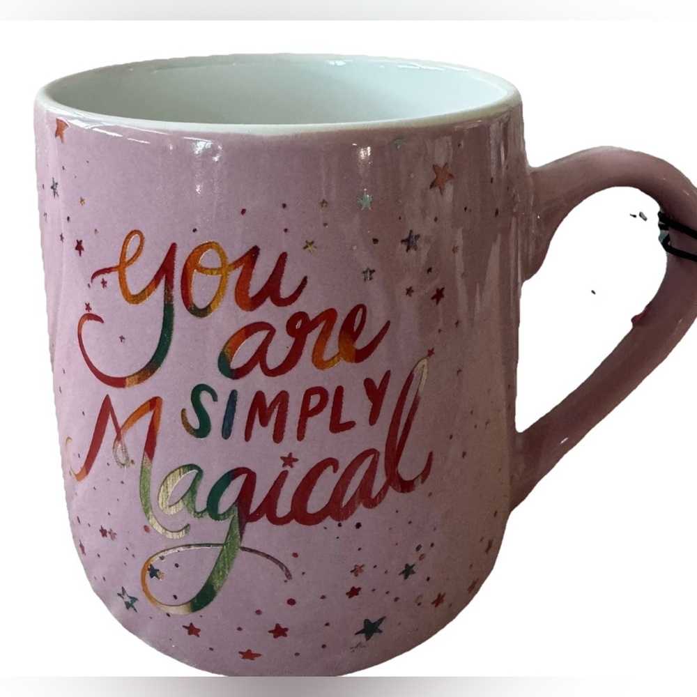 PINK CELESTIAL COFFEE MUG W/STARS “YOU ARE SIMPLY MAGICAL”  BY ETTA VEE NEW